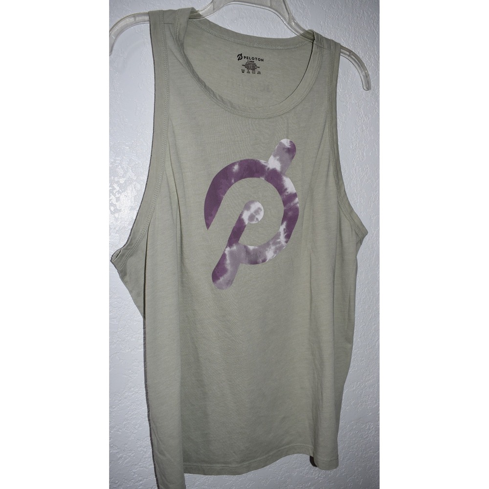 Peloton Tank Top Women XL Sage Green Go Beyond The Known Graphic Sleeveless Tee - Picture 9 of 16